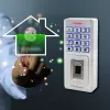 Cerradura con código de huella y RFID QOLTEC 52447 con protección IP68