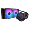 Refrigeración líquida para CPU Cooler Master MasterLiquid 240 Atmos II 240mm RGB, radiador de 240 mm, iluminación RGB