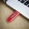 Memoria USB Intenso 128 GB USB Type-A 2.0 Rojo Transparente