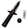 Cinema Classic Rambo I CC-H1 cuchillo grande con funda de cuero, 360 mm, negro