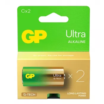 Pilas alcalinas LR14 /C GP Ultra 2 uds.