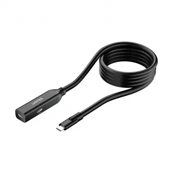 Cable prolongador Unitek U1335ABK01 USB-C conector macho a conector hembra, 10 Gbit/s, 5 m, negro