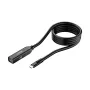 Cable prolongador Unitek U1335ABK01 USB-C conector macho a conector hembra, 10 Gbit/s, 5 m, negro