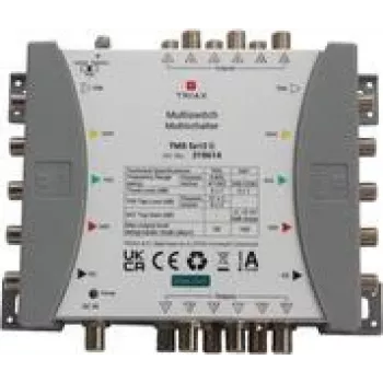 TRIAX TMS 5x12 C Multiswitch en cascada sin fuente de alimentación 4SAT+1terr. entradas 12 vías 318614 (318614)