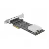 DeLOCK 89192 tarjeta PCI Express x4 Quad LAN de 2,5 Gigabit, 4x RJ45, RTL8125