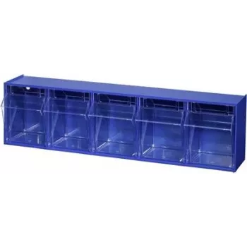 Caja de almacenamiento Allit VarioPlus ProFlip 464430 — 600×165×135 mm, azul