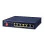 PLANET GSD-604HP - Switch - 4 x 10/100/1000 (PoE+) + 2 x 10/100/1000 (Uplink) - sobremesa - PoE+ (55 W) (GSD-604HP)