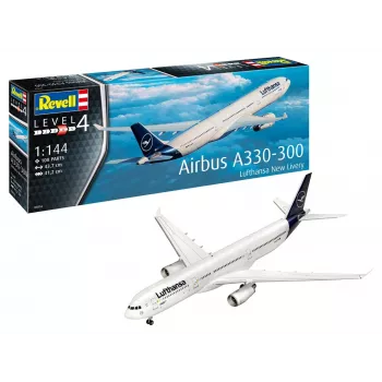 Maqueta de plástico avión REVELL Airbus A330-300 Lufthansa escala 1:144