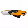 Fiskars 1062938 cuchillo universal negro, naranja cuchillo de hojas trapezoidales