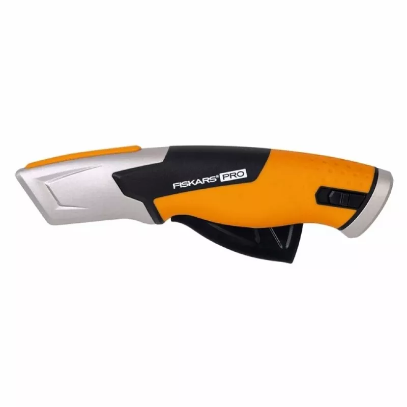 Fiskars 1062938 cuchillo universal negro, naranja cuchillo de hojas trapezoidales