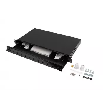 Caja de distribución de fibra óptica LANBERG FOP1-12SS-LDB — 12x SC Simplex, 12x LC Duplex