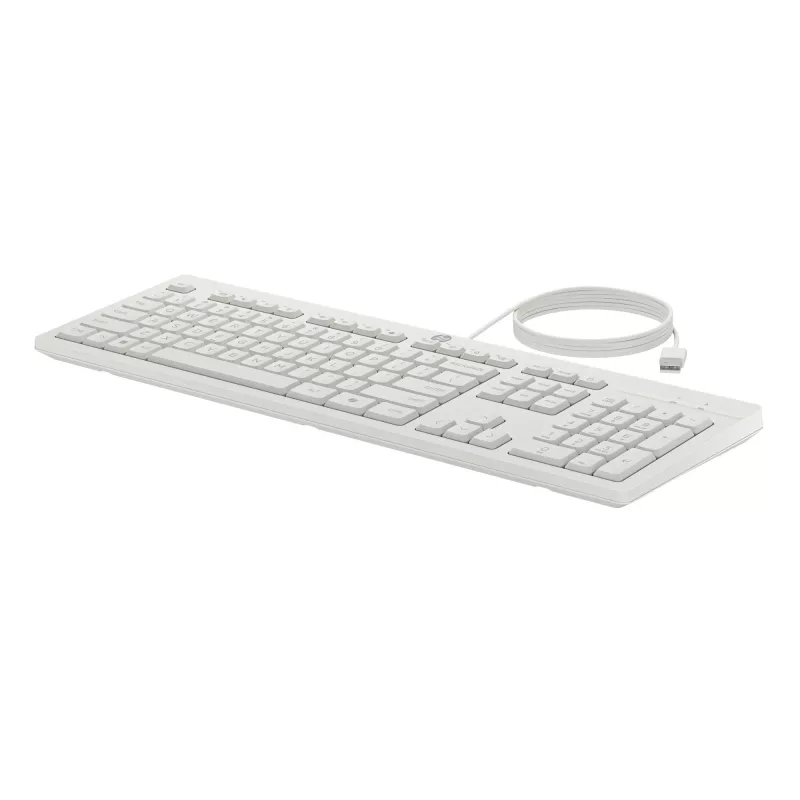 HP 225 G2 Combo de ratón y teclado con cable USB, tecla Copilot – Cashmere White – ESTONIO