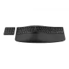 HP 960 Teclado inalámbrico ergonómico, Tamaño completo (100%), inalámbrico, RF Wireless + Bluetooth, Membrana, Negro