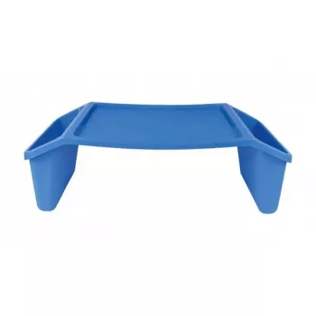 Mesa de cama / mesa de bandeja azul