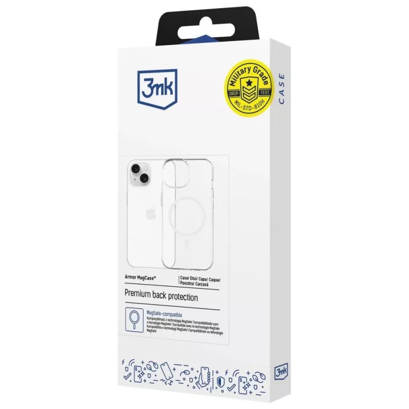 Funda protectora MagCase Armor de 3MK para Apple iPhone 13/14 — compatibilidad magnética, diseño delgado