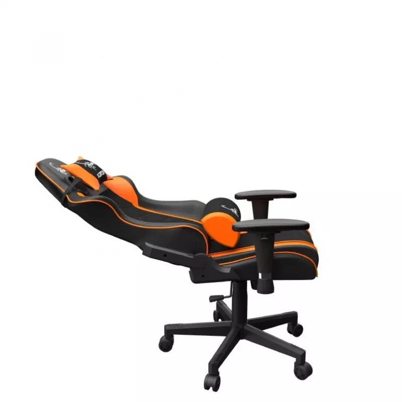 Silla gaming GEMBIRD GC-SCORPION-04X negro-naranja diseño ergonómico, asiento ajustable, respaldo alto