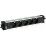 Bachmann STEP ALU 906.19145 regleta, 5x tomas CEE 7/3, GST18