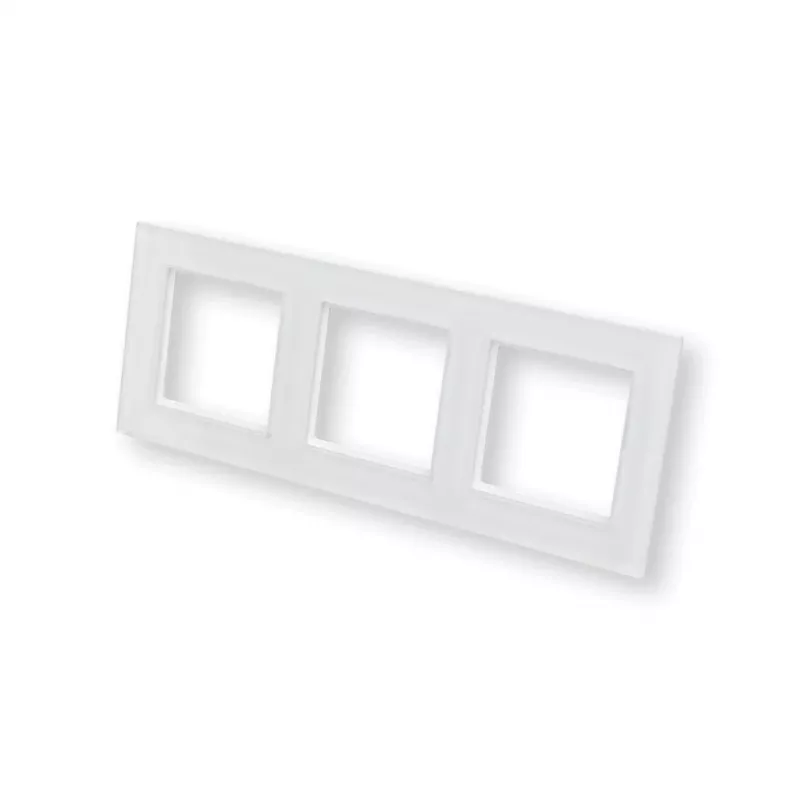 eQ-3 Homematic IP 162147A1 Marco de cristal, triple, blanco