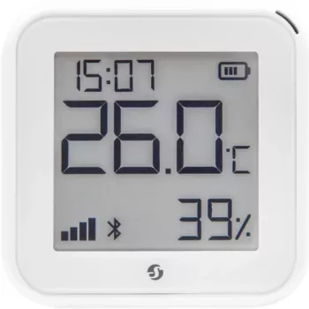 Sensor de temperatura y humedad Shelly H&T Gen3 Wi‑Fi blanco