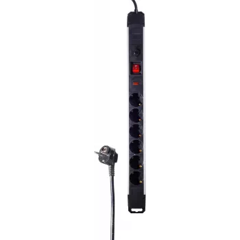 Unidad de distribución de energía PDU ShiverPeaks BS09-20565 6 tomas AC negro