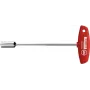 Wiha destornillador de vaso de taller, 13 mm de llave, hoja de 230 mm