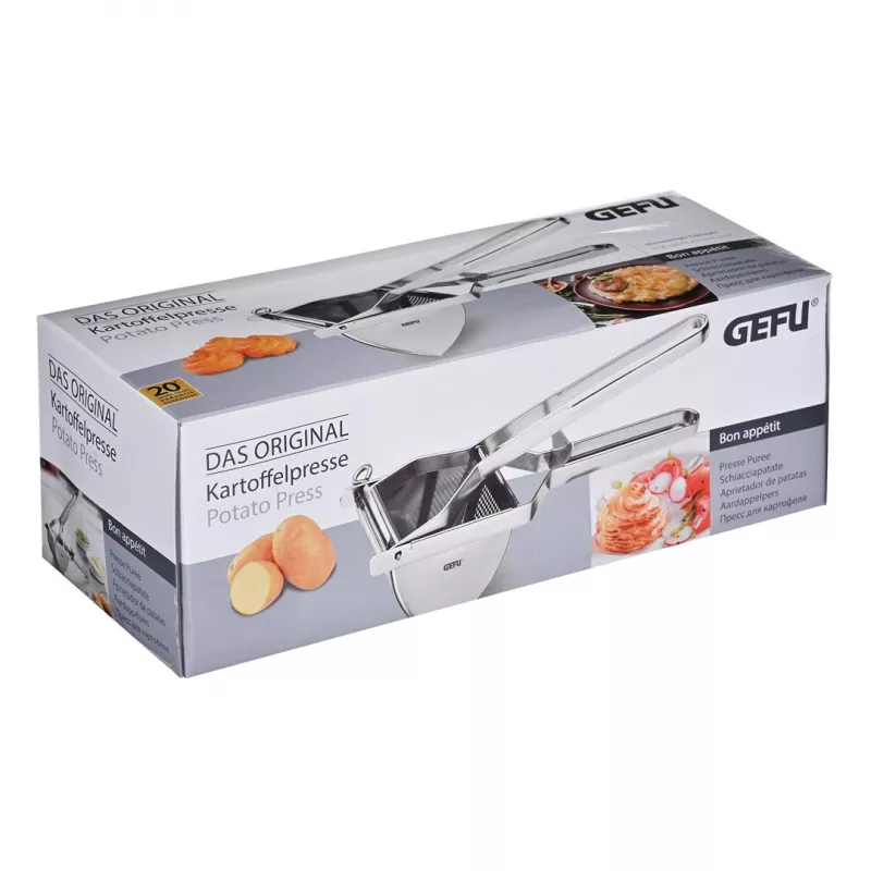 Prensapatatas GEFU Original 13300, acero inoxidable, prensa de cocina manual