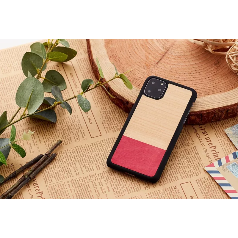 Funda de smartphone man and wood para iPhone 11 Pro, negra, diseño mismatch