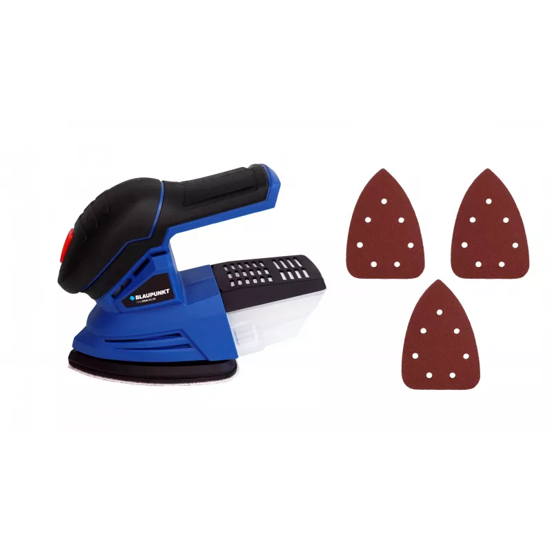 Lijadora de detalle BLAUPUNKT CO2010 18 V inalámbrica, de mano para lijar superficies pequeñas
