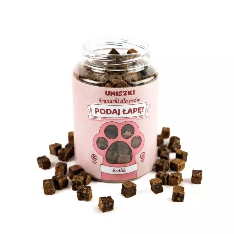 UNISZKI Give Paw Conejo golosinas para perros, 210 g