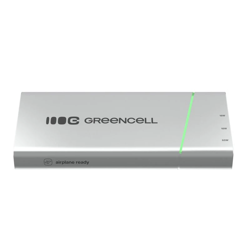 Batería portátil Green Cell BPLGC20P 20800 mAh litio-ion, USB-C PD 65W, 2x USB-C + 1x USB-A, carcasa de aluminio