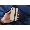 Funda para smartphone man and wood para iPhone X/XS — cuero negro