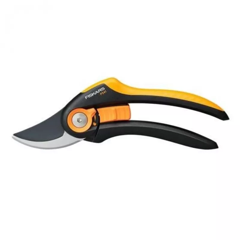 Tijera de podar de bypass Fiskars Plus SmartFit P541 negra, naranja