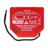 Interruptor inteligente Shelly W 1PM plástico 16A 110–240V, Z-Wave, 868,4 MHz, rojo, 42×37×16 mm