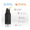 Asobu - Dog Bowl Buddy - Botella de acero inoxidable con 2 comederos negra