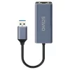 Adaptador de interfaz de red SAVIO AK-83 USB Type-A a RJ-45 macho, 5 Gbit/s, negro