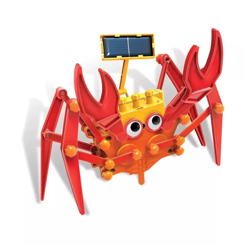 4M verde Science Hybrid Crabot – kit de construcción de robot cangrejo con energía solar – para niños a partir de 5 años