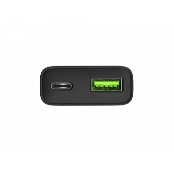 Fuente de alimentación NATEC Ribera NUC-2377 — 1×USB-A, 1×USB-C, salida 3 A