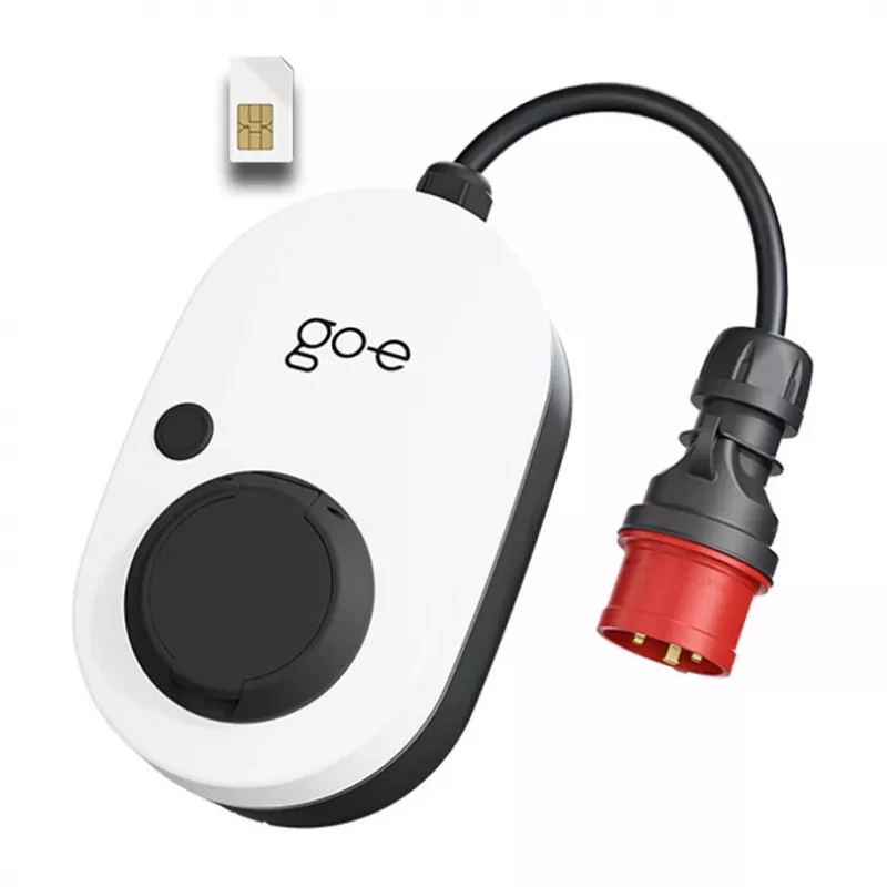 go-e Gemini flex 2.0 Negro Blanco Wallbox 11000W Type 2