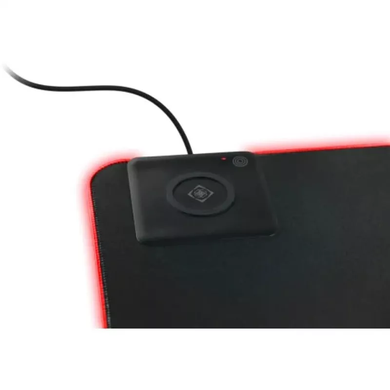 Deltaco GAM-092 - negro - monocromo - neopreno - USB - alfombrilla de ratón gaming
