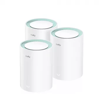 Cudy M1300 pack de 3 sistema mesh Wi-Fi de doble banda (2,4 GHz / 5 GHz) Wi-Fi 5 (802.11ac) blanco 1 interno