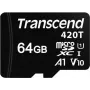 Transcend - tarjeta de memoria flash - 64 GB - UHS-I / Class10 - microSDXC UHS-I (TS64GUSD420T)