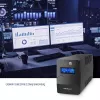 SAI Qoltec Monolith Doble conversión Online 0,65 kVA 360 W 2 tomas de corriente