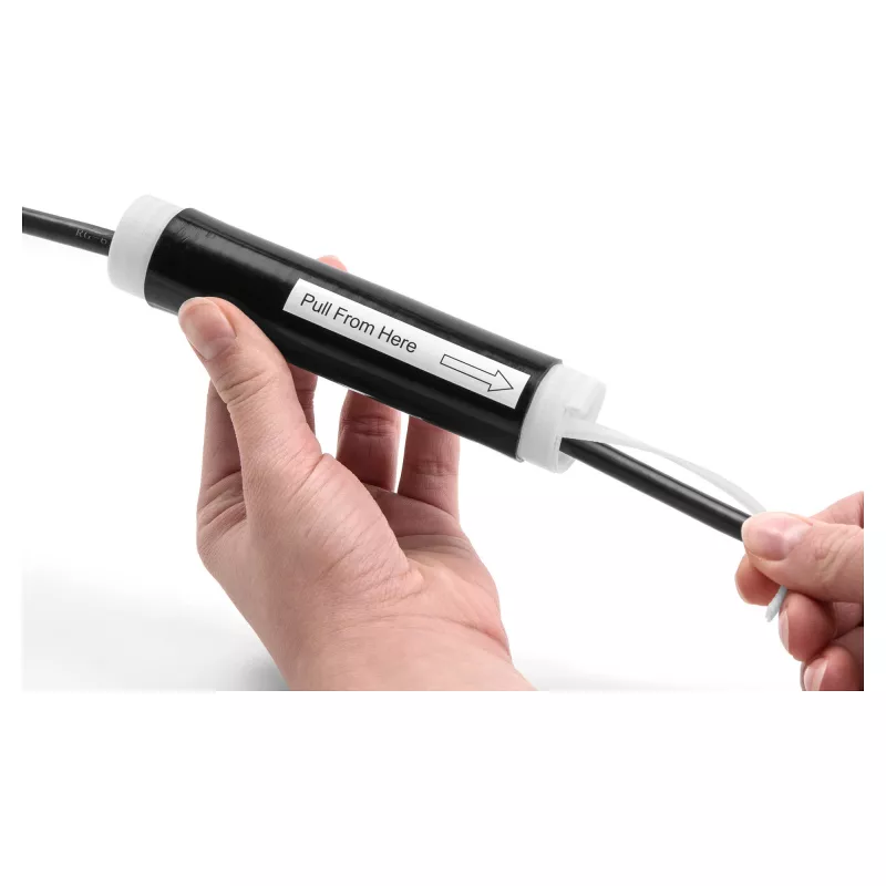 Delock 20858 tubo termorretráctil en frío, 25 mm x 130 mm, negro, 2 uds.
