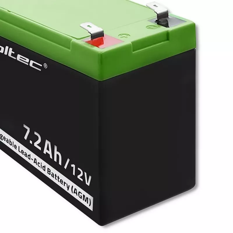 Batería Qoltec 53062 AGM | 12V | 7,2 Ah | máx. 108A