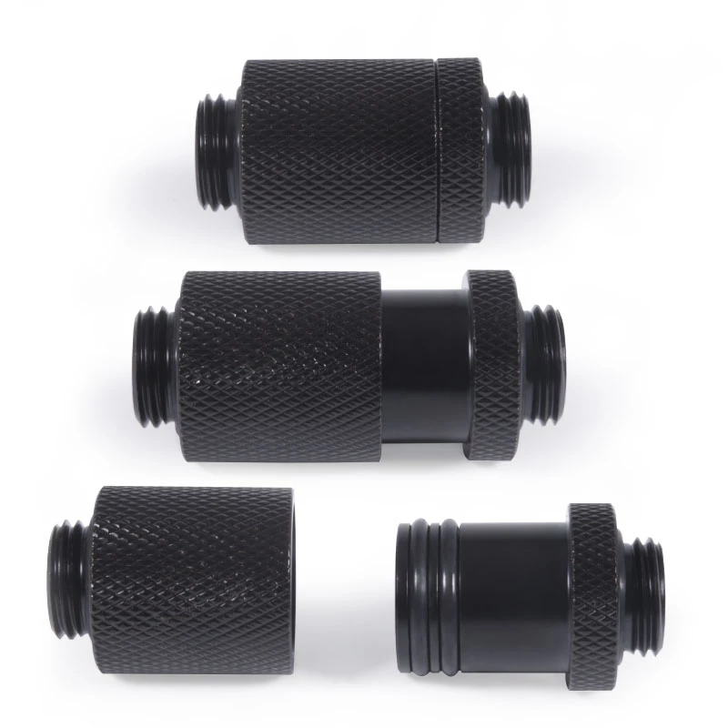 Alphacool ES D-Plug 25,5 mm G1/4 AG a G1/4 AG - Deep negro (17580)