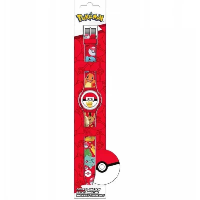 Reloj de pulsera infantil Euroswan Pokemon modelo POK4374 — reloj infantil analógico/digital