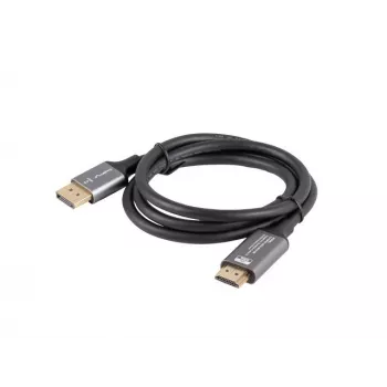 Cable DisplayPort(M)-HDMI(M) 1 m 4K negro y plateado