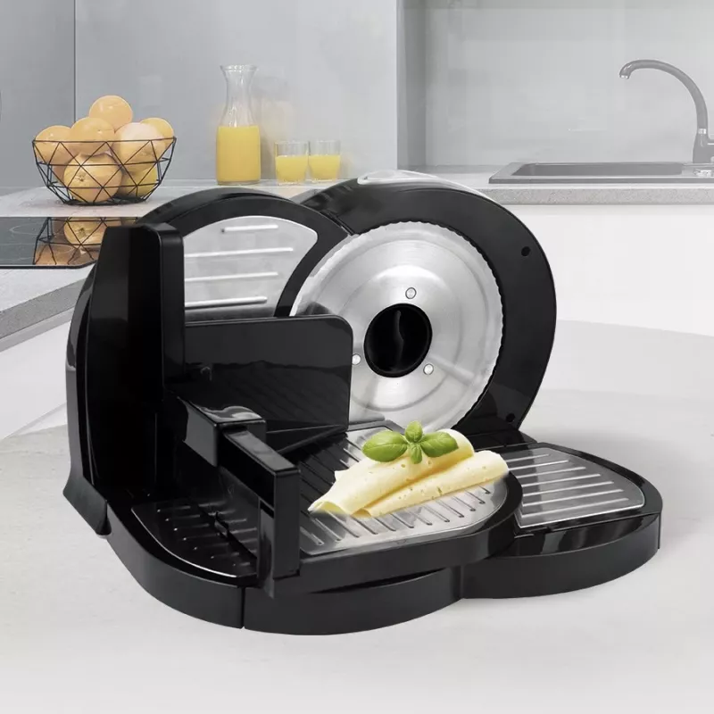 Cortadora de alimentos Maestro MR-591 — cortadora de cocina eléctrica, modelo MR-591, negra
