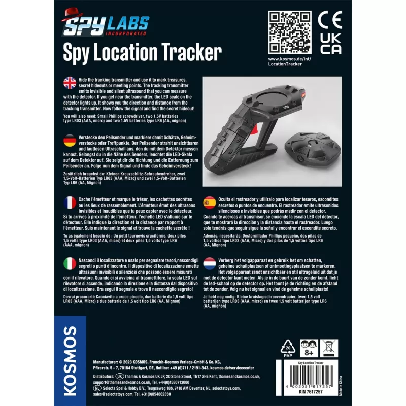 Spy Labs Incorporated Spy Location Tracker, sets de detective versión internacional