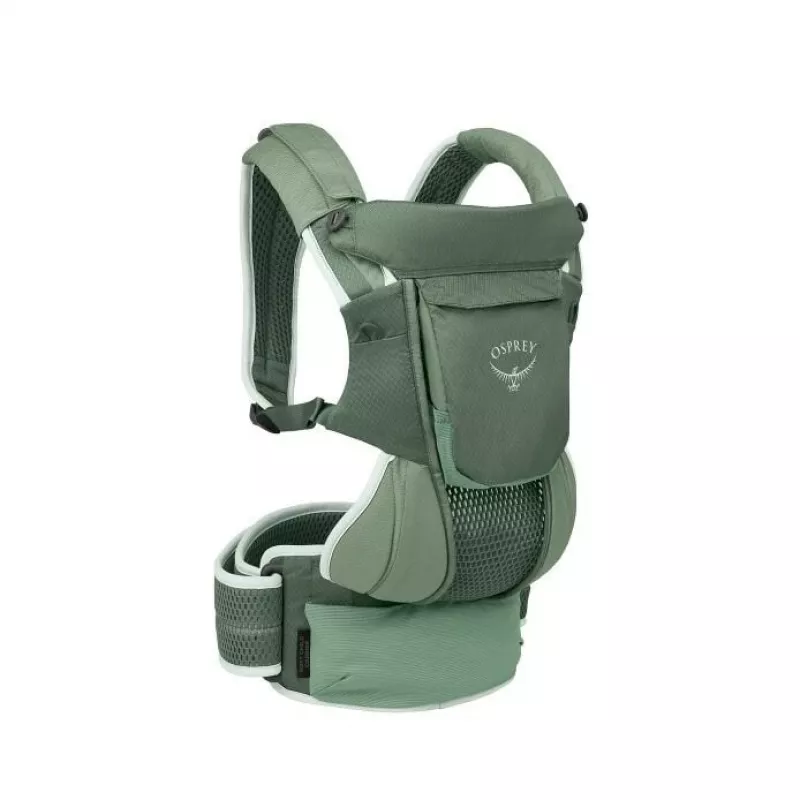 Mochila portabebés Osprey Poco Soft (modelo 10006178/818/O/S) en Verde — mochila portabebés con estructura para excursiones con niños pequeños